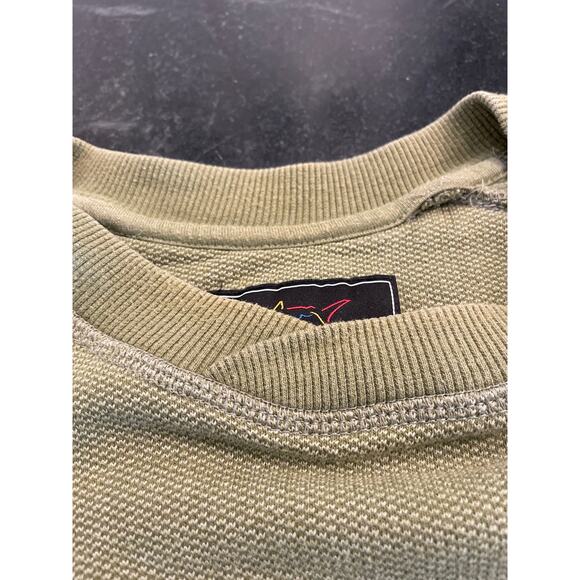 Greg Norman Avocado green pullover Pique knit sweatshirt L - Picture 8 of 12